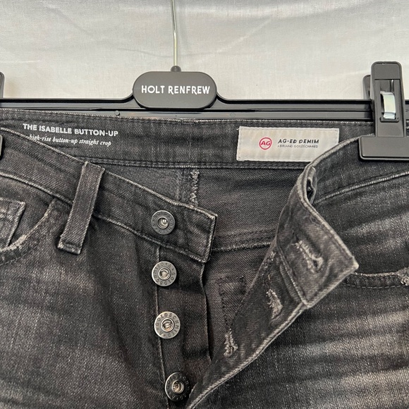 Adriano Goldschmied AG - The Isabelle Button Up - 25R - High Rise Straight Crop! - Picture 6 of 6